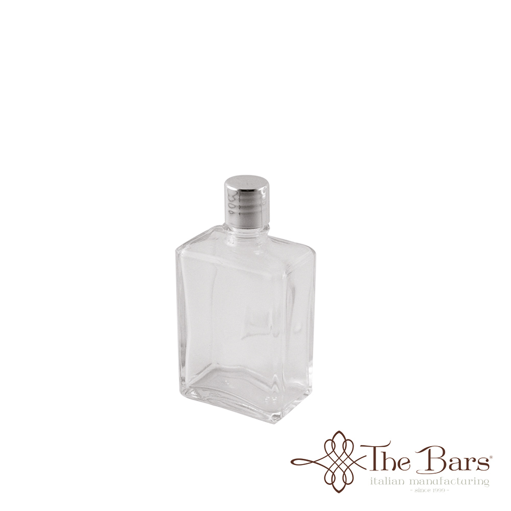 Квадратна бутилка с капачка 100мл - The Bars